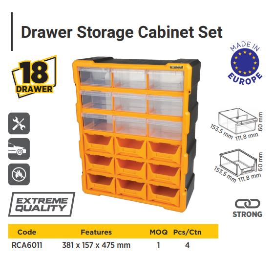 MONOBLOCK SET WITH 18 DRAWERS AND TOOLS RTRMAX