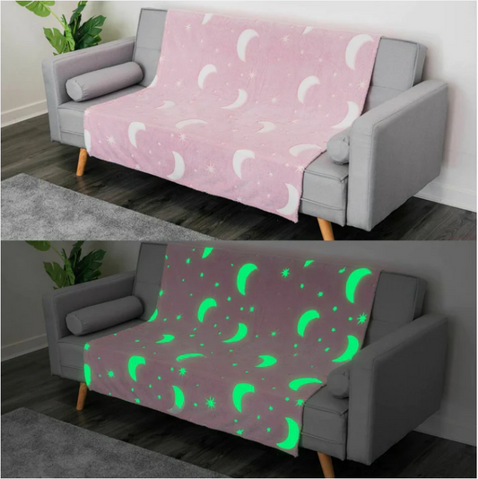 Magic Glow In The Dark Blanket Assorted Colours