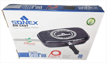 Magic Pan Sonex Diecast Kitchenware Double Sided Multifunctional Pan 36 cm