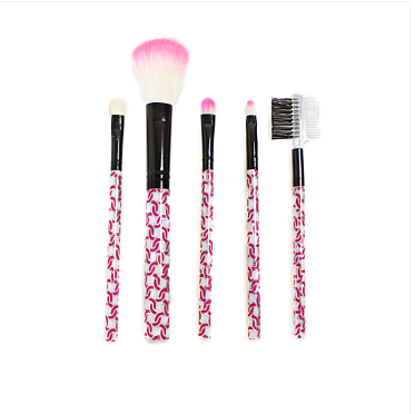 Makeup Cosmetic Brush Set 5 Piece Assorted Colours