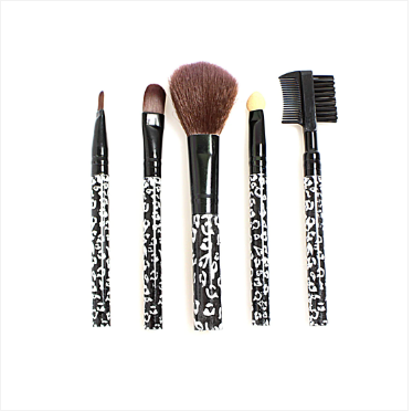 Makeup Cosmetic Brush Set 5 Piece Assorted Colours