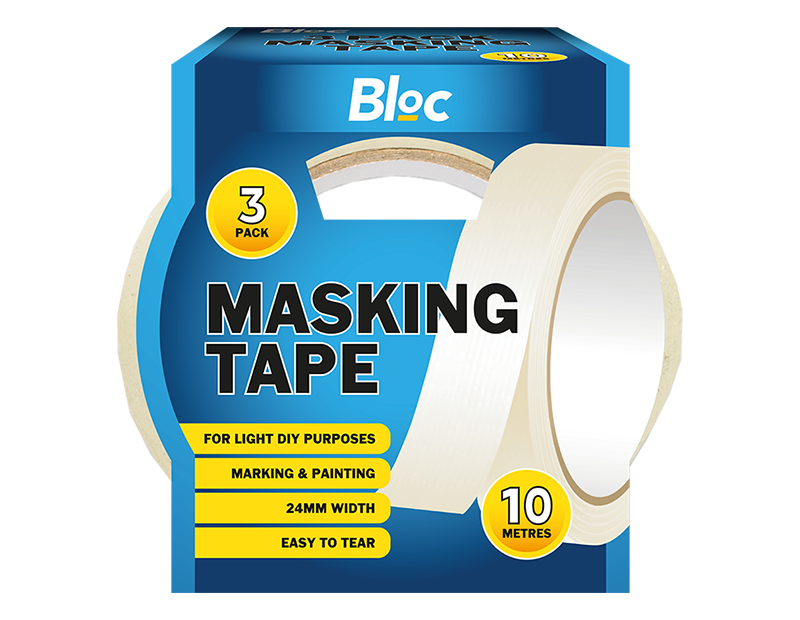 Masking Tape 10m - 3 Pack
