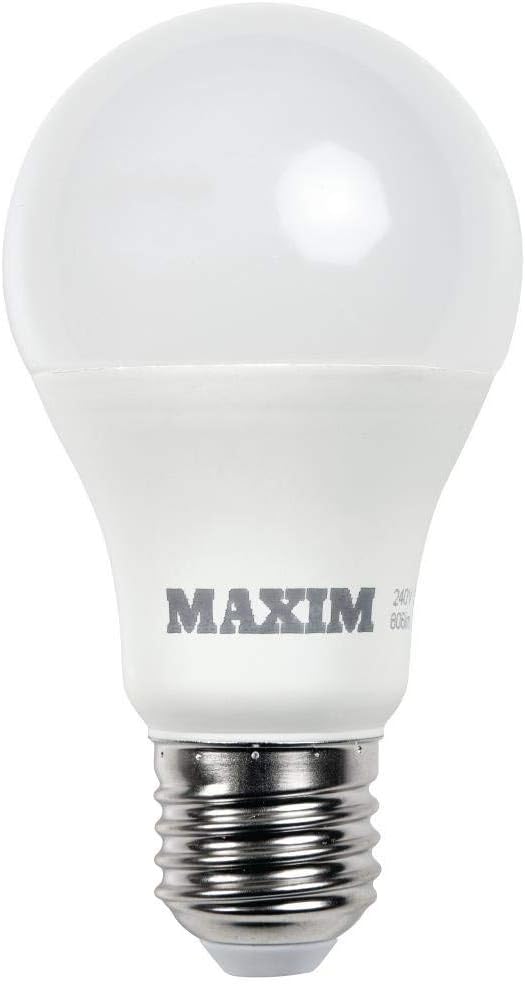 Maxim LED GLS Edison Screw Daylight White- 10watt 60watt Pack 10 Day Light