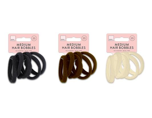 Medium Rolled Hair Bobbles 20pk