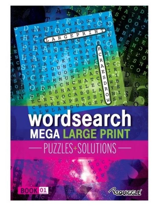 Mega Large Print Modern Word Search Book 1
