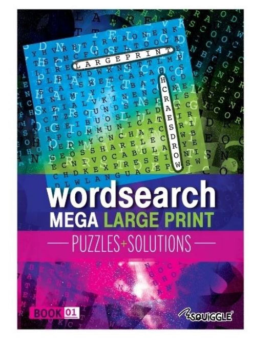 Mega Large Print Modern Word Search Book 1