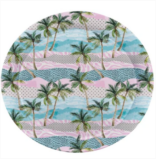 Melamine Round Serving Tray 28 cm Assorted Designs