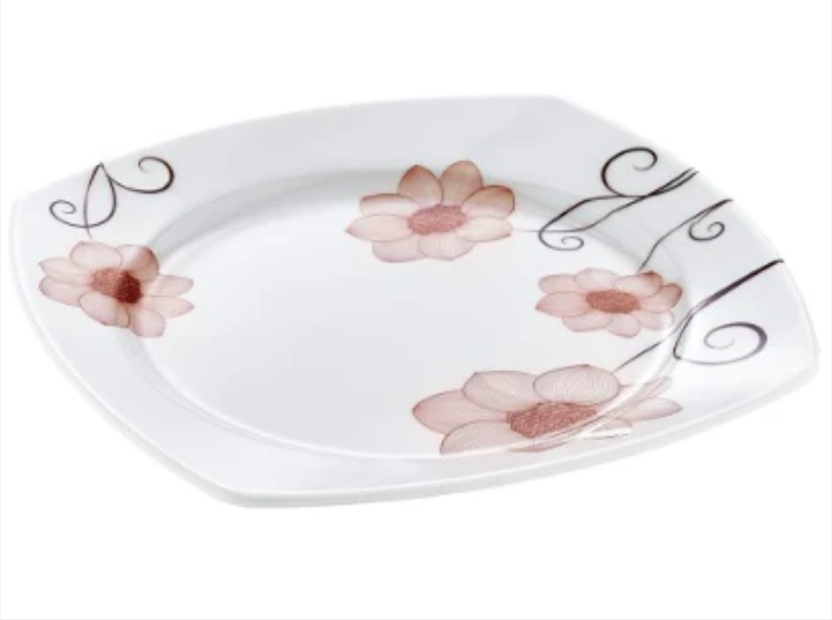 Melamine Square Services Dinner Plate 28 cm Assorted Designs
