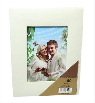 Memorial Wedding Off White 100 Page Photo Album Wedding Album 5 x 7''