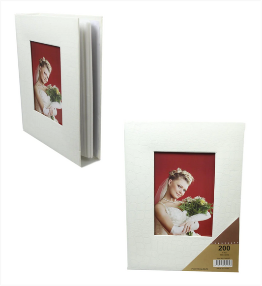 Memorial Wedding Off White 200 Page Photo Album Wedding Album 4 x 6''