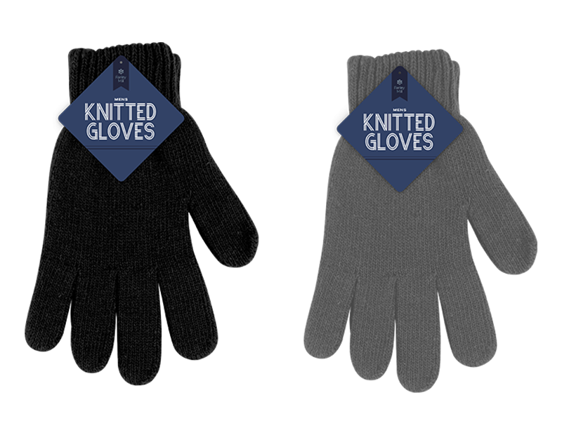 Mens Knitted Wool Gloves