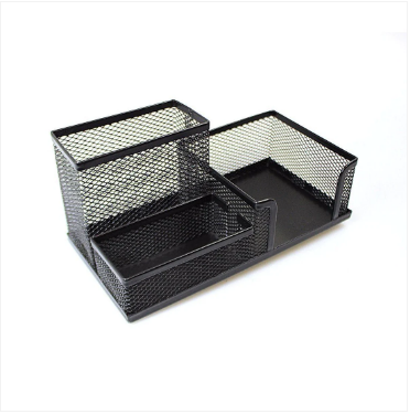 Mesh Desk Pen Pencil Stationery Holder Organiser 20 x 10 cm Assorted Colours