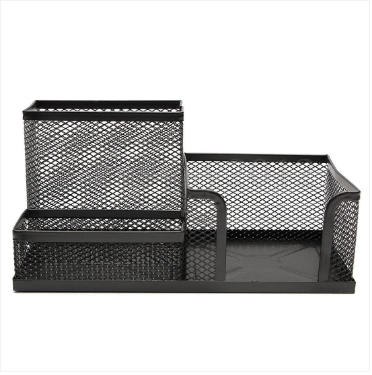 Mesh Desk Pen Pencil Stationery Holder Organiser 20 x 10 cm Assorted Colours
