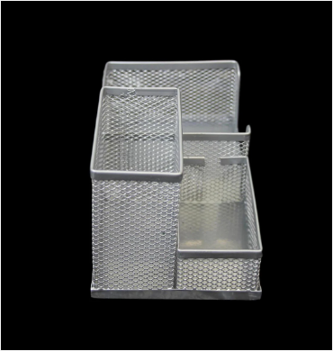 Mesh Desk Pen Pencil Stationery Holder Organiser 20 x 10 cm Assorted Colours