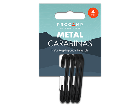 Metal Carabiner 4 Pack