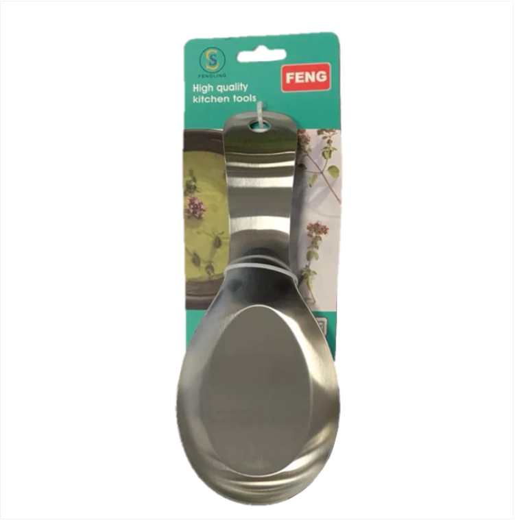 Metal Flat Kitchen Spoon Rest 20 x 8.5 cm
