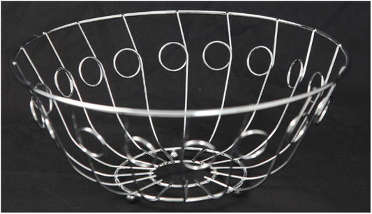 Metal Fruit Basket Bowl Kitchen