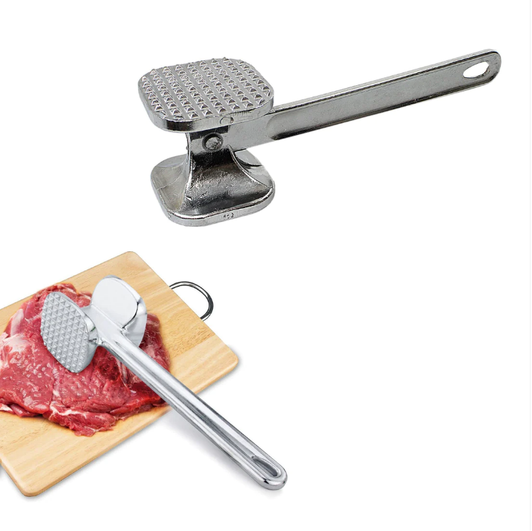 Metal Meat Mallet Aluminium Tenderizer Steak Beef Chicken Hammer Kitchen Tool