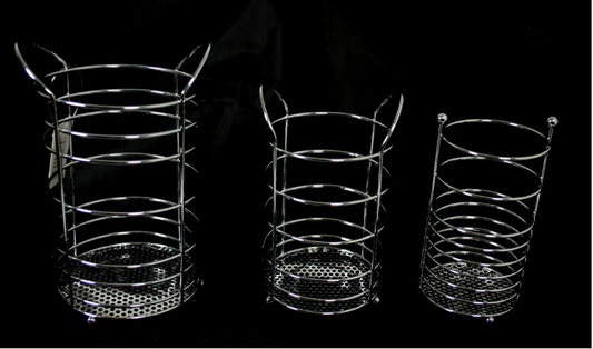 Metal Spoon Basket Cutlery Strainer Type Basket 3 Pack 3 Sizes Metal