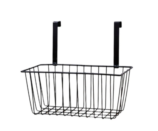 Metal Wire Hanging Storage Basket 28 x 12.5 x 12 cm Assorted Colours
