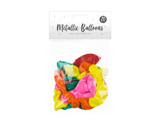 Metallic Balloons - 20 Pack