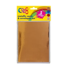 Metallic Cards & Envelopes Set 5pk