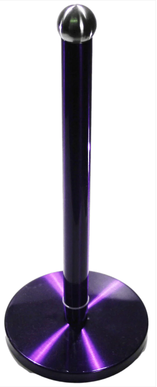 Metallic Kitchen Roll Holder & Mug Tree Amethyst