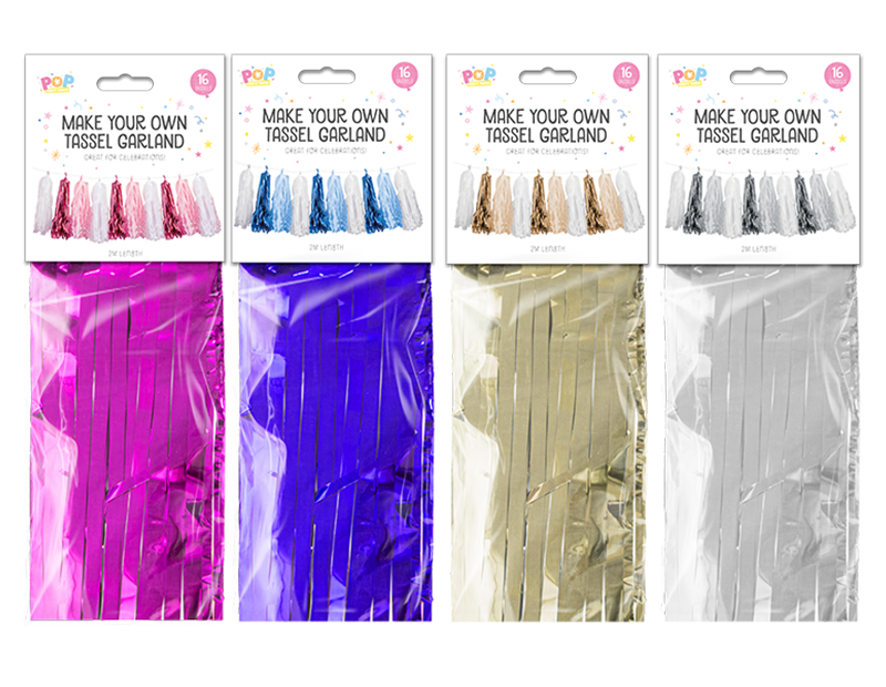 Metallic Make Your Own Tassle Garland 2M