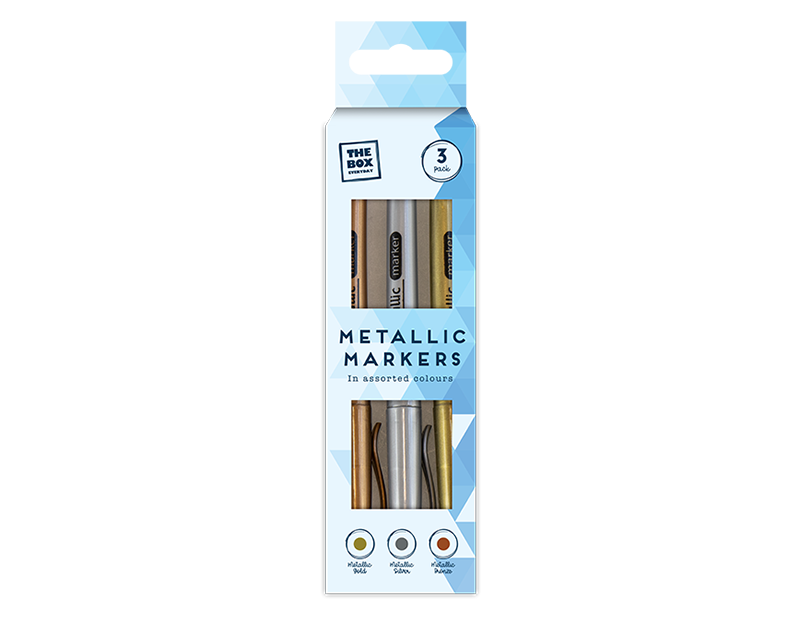 Metallic Markers 3pk