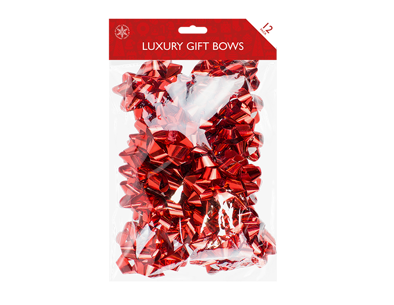 Metallic Gift Bows 12pk