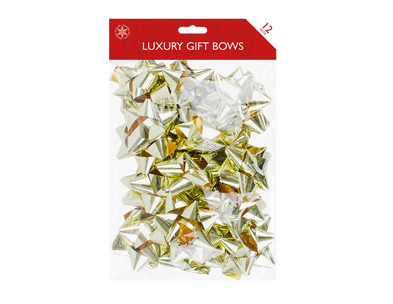 Metallic Gift Bows 12pk