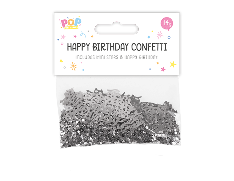 Metallic Happy Birthday Confetti