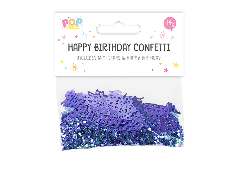 Metallic Happy Birthday Confetti