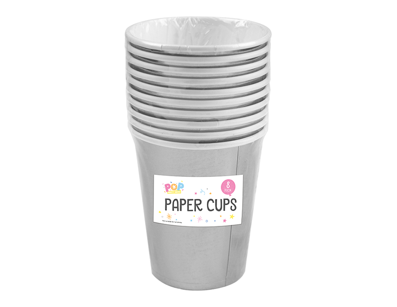 Metallic Paper Cups 8pk PDQ