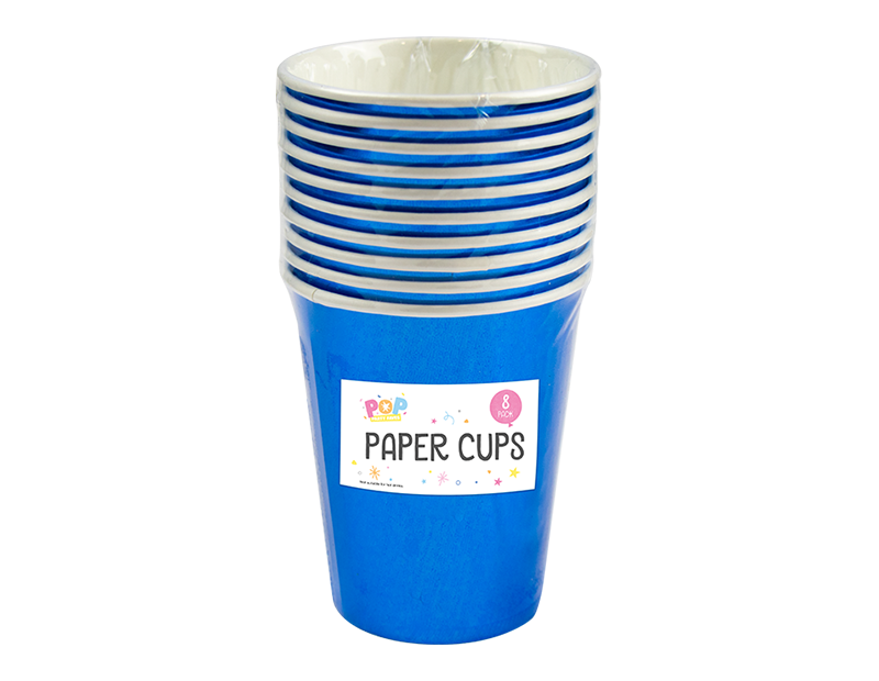 Metallic Paper Cups 8pk PDQ