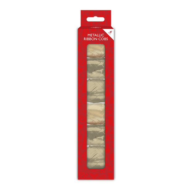 Metallic Ribbon Cobs 6pk