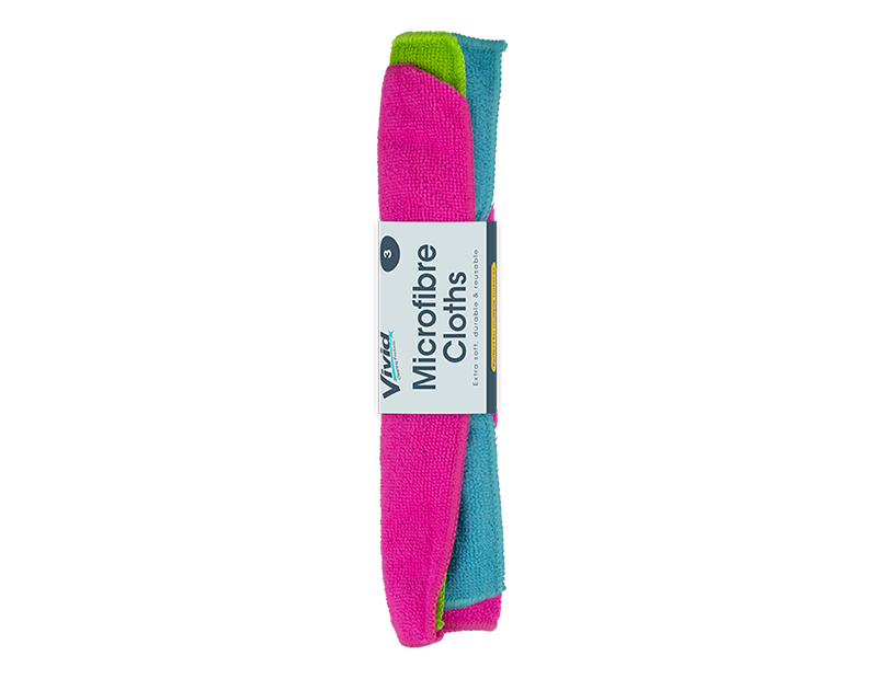 Microfibre Cloths 3pk