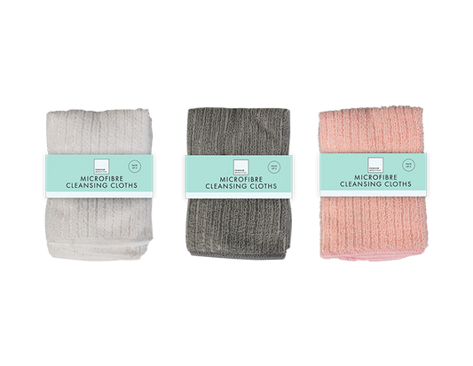 Microfibre Face Cloths - 3 Pack