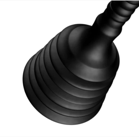 Mini Bathroom Sink Toilet Plunger Dredger Black 20 cm