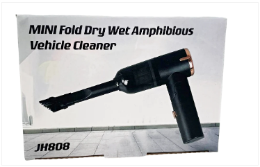 Mini Car Vehicle Cleaner Vacuum Hoover Black Gold Design