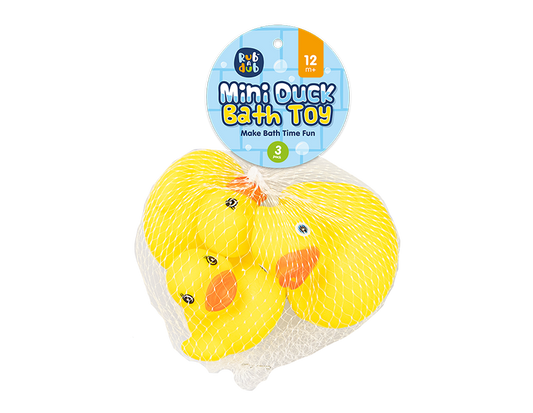 Mini Duck Bath Toy 3 Pack