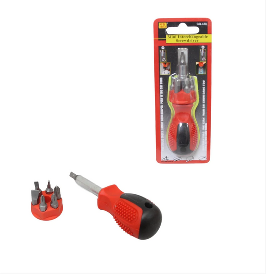 Mini Interchangeable Screwdriver DIY Screw Drilling Set 12cm