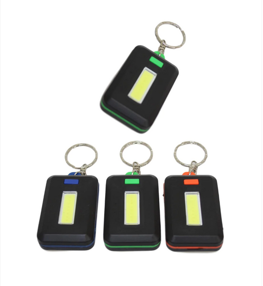 Mini Portable Cob LED Light Keychain Lamp Flashlight Tourism Outdoor 6cm