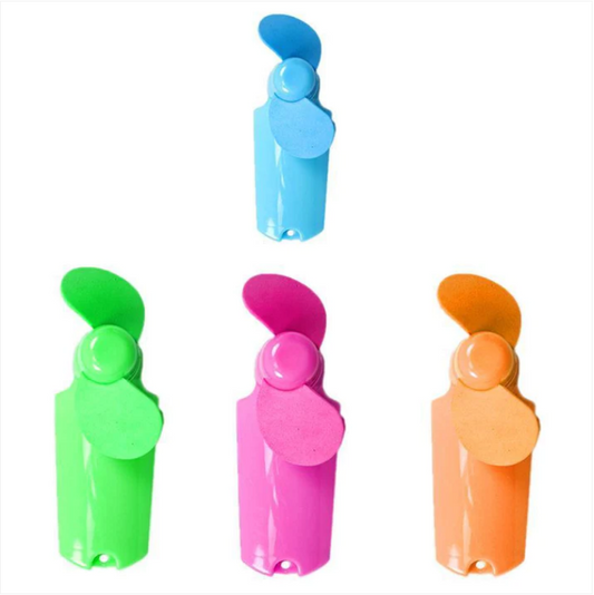 Mini Portable Pocket Fan Cool Air Hand Held Battery Travel