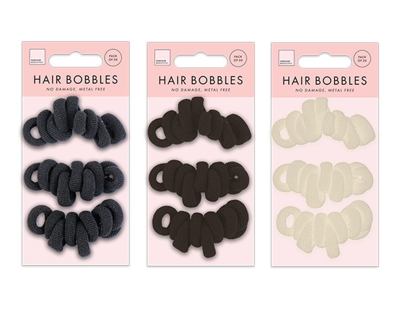 Mini Rolled Hair Bobbles 30pk