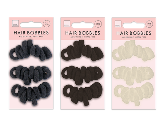 Mini Rolled Hair Bobbles 30pk
