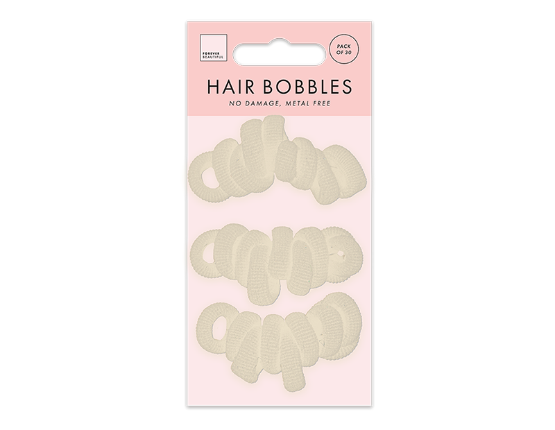 Mini Rolled Hair Bobbles 30pk