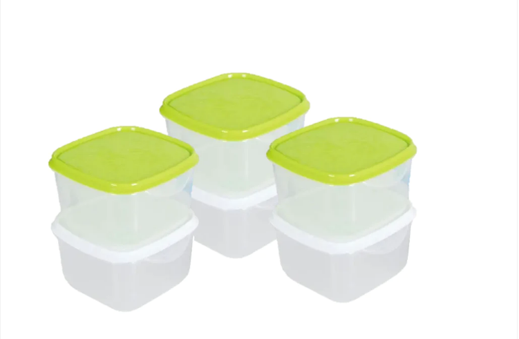 Mini Square Storage Containers 80 ml Pack of 6