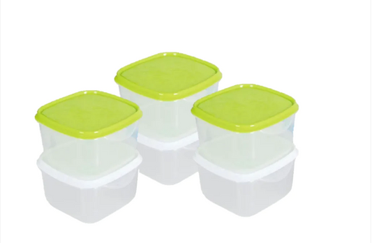 Mini Square Storage Containers 80 ml Pack of 6