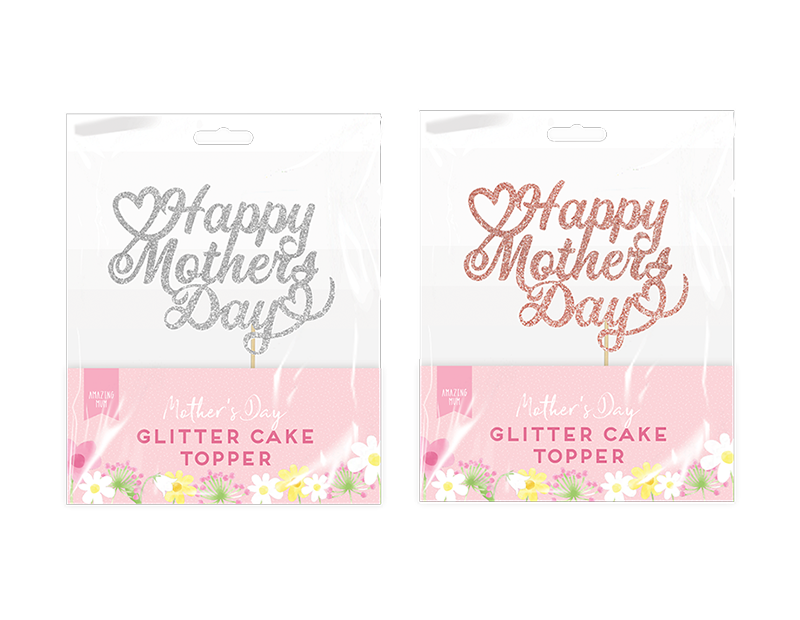 Mother's Day Glitter Cake Topper 21.5cm